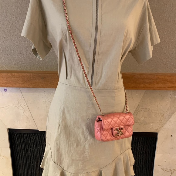 💞TRADED💞💯Authentic Chanel Mini Flap Bag Pink - Picture 16 of 16
